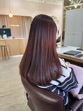 キュオンシア(CUEON. ciea) 重めロング×カシスカラー