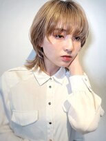 ヘアメーク パッセージ 調布南口店 ハイトーン×ミディウルフ