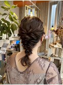 ヘアセット/ヘアアレンジ/ヘアメイク/ハーフアップ/前髪カット