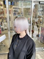 オタクヘア 渋谷(OTAKU HAIR) ニュアンスカラーシルバーアッシュハイトーンカラー韓国ヘア
