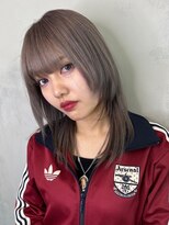 スリーバイベルベット(THREE...by velvet)&nbsp;メルティジュ＆グレイジュ＝ブリーチカラー/ミルクティー