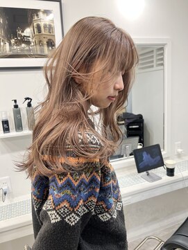 ヴィア(Via) マロンベージュブリーチダブルカラー髪質改善ハイトーン韓国