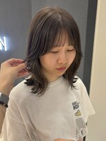 ジアン テラス(GIEN TERRASSE)&nbsp;インナーカラー/ベージュ/顔周りカット/ミディアムボブ@重里