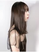 ☆オリーブグレーココアベージュ小顔クラゲヘアー/黒髪/髪質改善