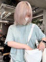 アポロ 横浜駅店(apollo)&nbsp;xカラー/ホワイトグレージュ/レイヤーカット/チェリーブラウン