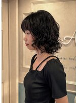 アマンヘアーイースト 吉祥寺東口店(Aman hair-e)&nbsp;レイヤーボブパーマ2025A/W【Amanhair-e吉祥寺】