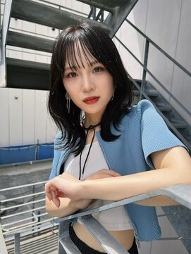 シーン(SCENE) [天神今泉/黒髪カタログ/クラゲヘアー/オリーブグレー]