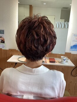 ヘアクリエイション カズ(HAIR CREATION KAZ)の写真/【頭皮と髪に優しいデトックスカラー+カット+トリートメント】髪に優しいカラーで、大人女性に人気♪
