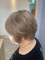 ソイア 春日井店(Soea)&nbsp;脱白髪染め　アフター　ミルクティーグレー