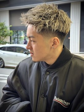 ヒロギンザ 大阪本店(HIRO GINZA) スパイキーショート×ハイライト