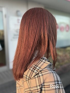 カラープラス 金沢店 全体染め/レッド/暖色/おしゃれ染め