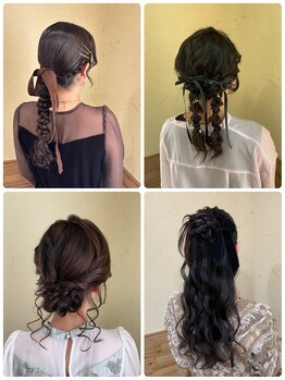 プア(PUA)の写真/サロンだからこそできるトレンド感も考慮したヘアセットで、ショートやボブの方にも大人気☆