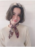 『December』柔らかグレージュボブ
