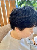 【AMAZING HAIR 中沢店/鳥越】大人カジュアルパーマ/ショート