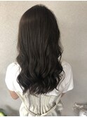 セミロング×ココアブラウン