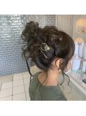 *お団子ヘアセット*