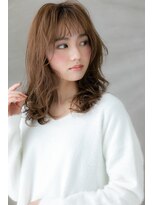 モッズヘア 上尾西口店(mod's hair) ミルクティーカラーくせ毛風小顔くびれミディZ上尾20代30代40代