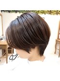 大人かわいいくびれミディラベンダーインナーカラー