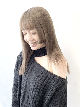 ココ 原宿(KOKO) 黒髪小顔クラゲヘアーオリーブグレーココアベージュ
