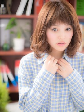 カバーヘア イヴ 戸頭店(COVER HAIR EVE) オン眉バング大人かわいい伸ばしかけミディc5戸頭20代30代40代