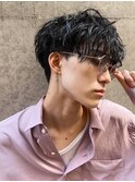 ハイライト/マッシュパーマ/束感/波巻き/自由が丘