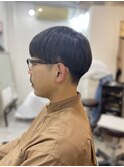 MEN’S HAIR マッシュパーマアッシュブラックカルマパーマ