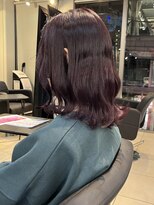 アクアオモテサンドウ(ACQUA omotesando)&nbsp;△ダブルカラー韓国風ラベンダーグレージュロブヘア髪質改善