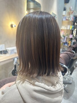 ヘアーソート(hair sort) パツっとボブ×ハイライト