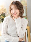 くせ毛風ラフカール透け感ミディウルフc4戸田公園20代30代40代