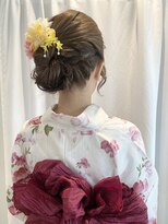 サクラ(SAKURA) 浴衣ヘア/サイドシニヨン/浴衣着付け/兵児帯/花火大会/ゆるふわ