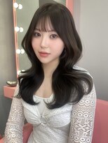 ボタン シブヤ(VOTAN SHIBUYA)&nbsp;オリーブ/グレージュ/韓国ヘア/渋谷/レイヤー/顔まわり