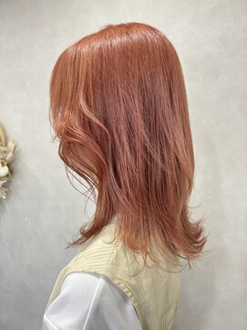 ハイバレーヘアーメゾン(HIGH VALLEY HAIRMAISON) ミディアムウルフレイヤーカット顔周りカット岡山南中央町