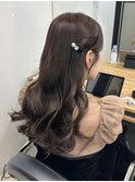 ウェーヴゆる巻 結婚式お呼ばれヘア 二次会 ヘアアレンジ