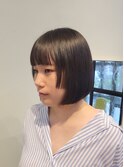 ぱつっと姫カットボブ