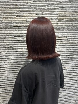 ビス リアン 川口店(Vis lien) ダブルカラーブリーチなしベージュピンクボブ