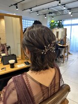 ガーデン ジングウマエ(GARDEN jingumae)&nbsp;星華,黒髪,ボブルフ,ネビージュ,小顔,ワンレンd15