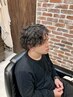 メンズカット＋パーマ＋シェービング＋眉カット11500円→10000円