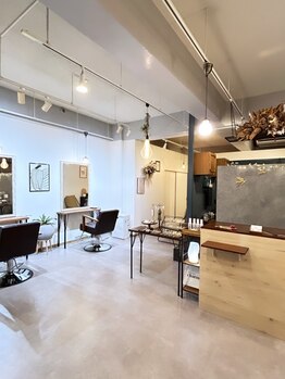 ルーエ バイ ヘアー(Ruhe by hair)の写真/2席のみのPrivate空間でゆったりくつろげる♪カウンセリングをしっかりするので安心してお任せ◎