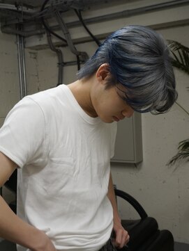 ノラ シブヤ(NORA) ネオウルフハイトーンエンドカラーシルバーグレー中性ウルフ