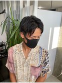 波巻きツイストスパイラルパーマ/フェザーパーマ/眉毛/メンズ
