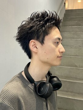 クロト(Clotho) スパイキーショート/ツイストスパイラル波巻きメンズウルフ