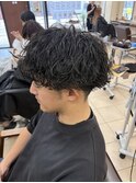 メンズ/パーマ/ニュアンスパーマ/学割U24/韓国/波巻きパーマ