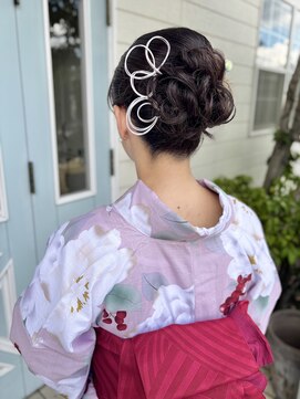 ランダーブルー(LANDER BLUE) 大人可愛い浴衣ヘア/ヘアアレンジ/ヘアセット