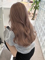 サンクマーケット 渋谷(cinq MARKET)&nbsp;渋谷ブリーチカラーハイトーンカラーミルクティーベージュ20代