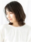 大人美人ヘーゼルブラウンシャギーボブ//志木20代30代40代
