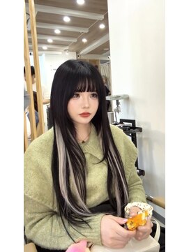 オールドエル(OLD.L) 機械式通常型エクステ付け放題+インナーカラーデザイン