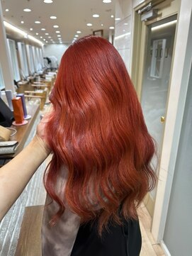 オレンジレッドカラー/ブリーチカラー