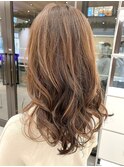 コテ巻き風パーマ　20代30代40代ヘアスタイル