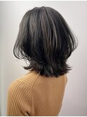 シルクレイヤーカット*レイヤーボブ*白髪染め*黒髪*髪質改善