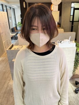 ラッキーヘア 加古川(Lucky Hair) くびれボブ×縮毛矯正で朝ラクに◎【芝本】